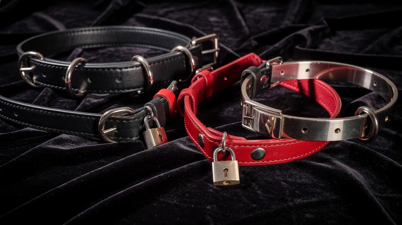 Collars and Leashes in BDSM: Function, Fit and Communication — editorial illustration